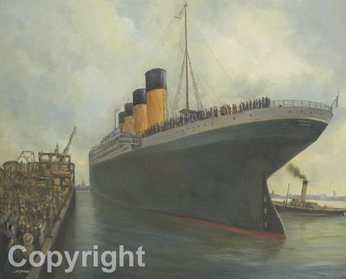 RMS Titanic " Maiden Voyage " Print